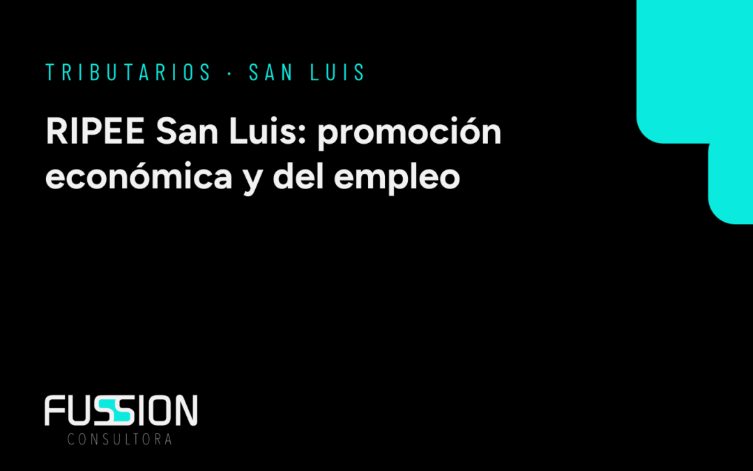 RIPEE San Luis: Régimen de Promoción Económica y del Empleo para Empresas que Invierten en la Provincia
